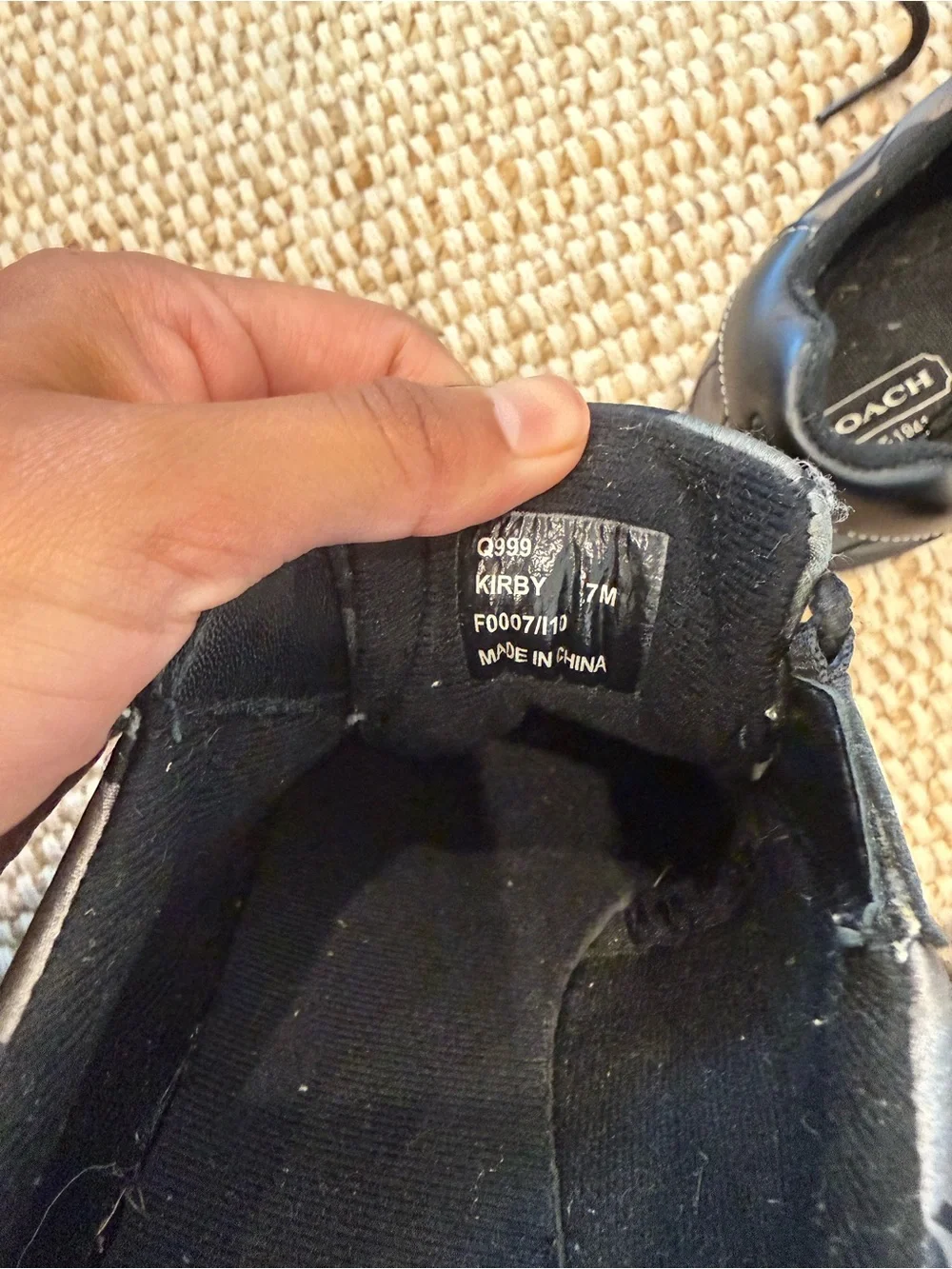 🖤 VINTAGE Y2K COACH KIRBY Black Monogram Sneakers 🖤